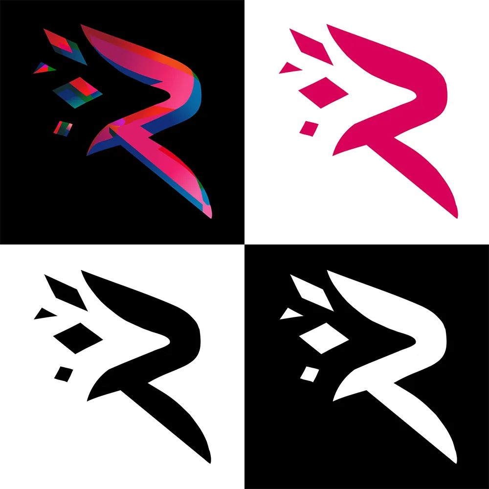 variations of the Recolude logo